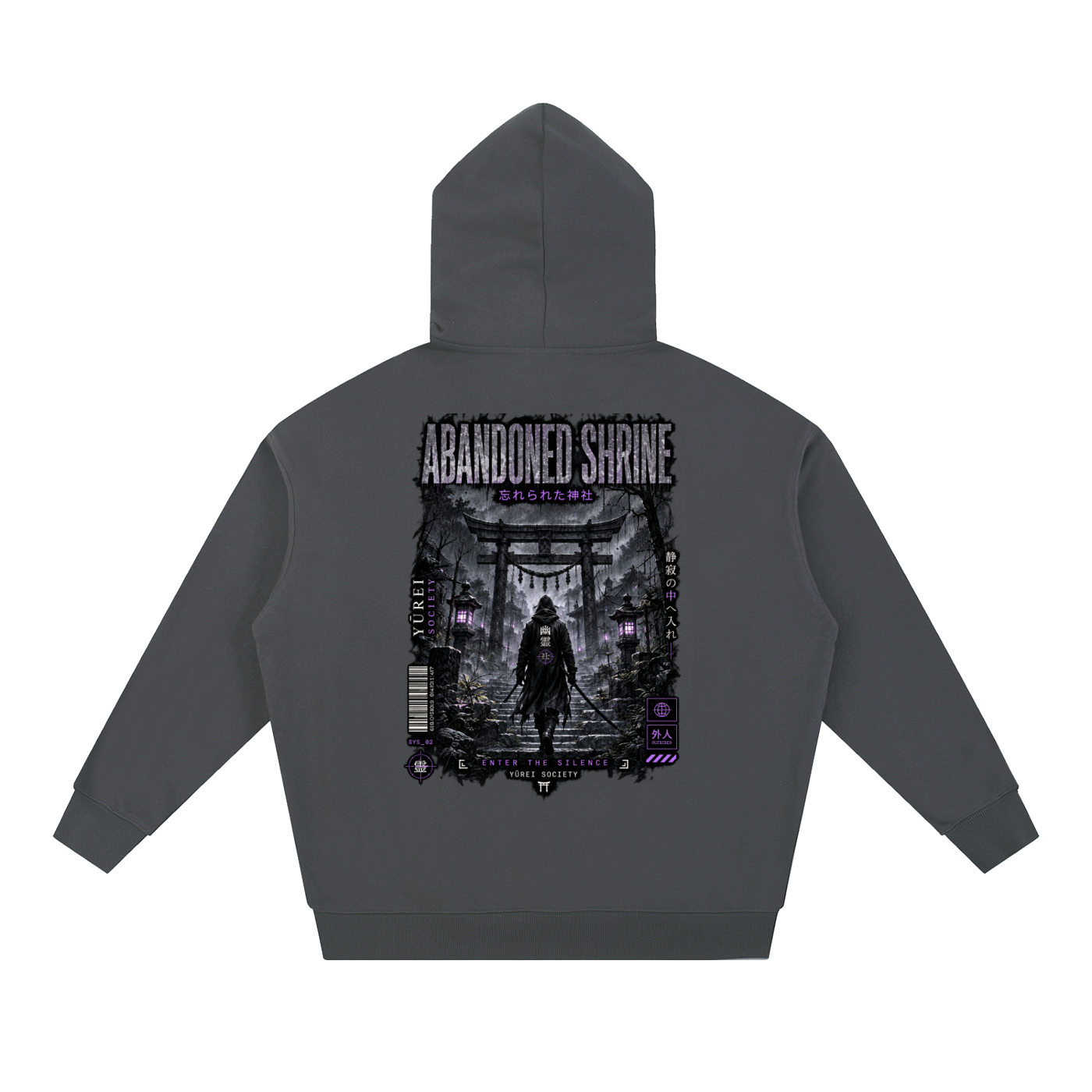ABANDONED SHRINE OVERSIZED HOODIE — OUTSIDER COLLECTION