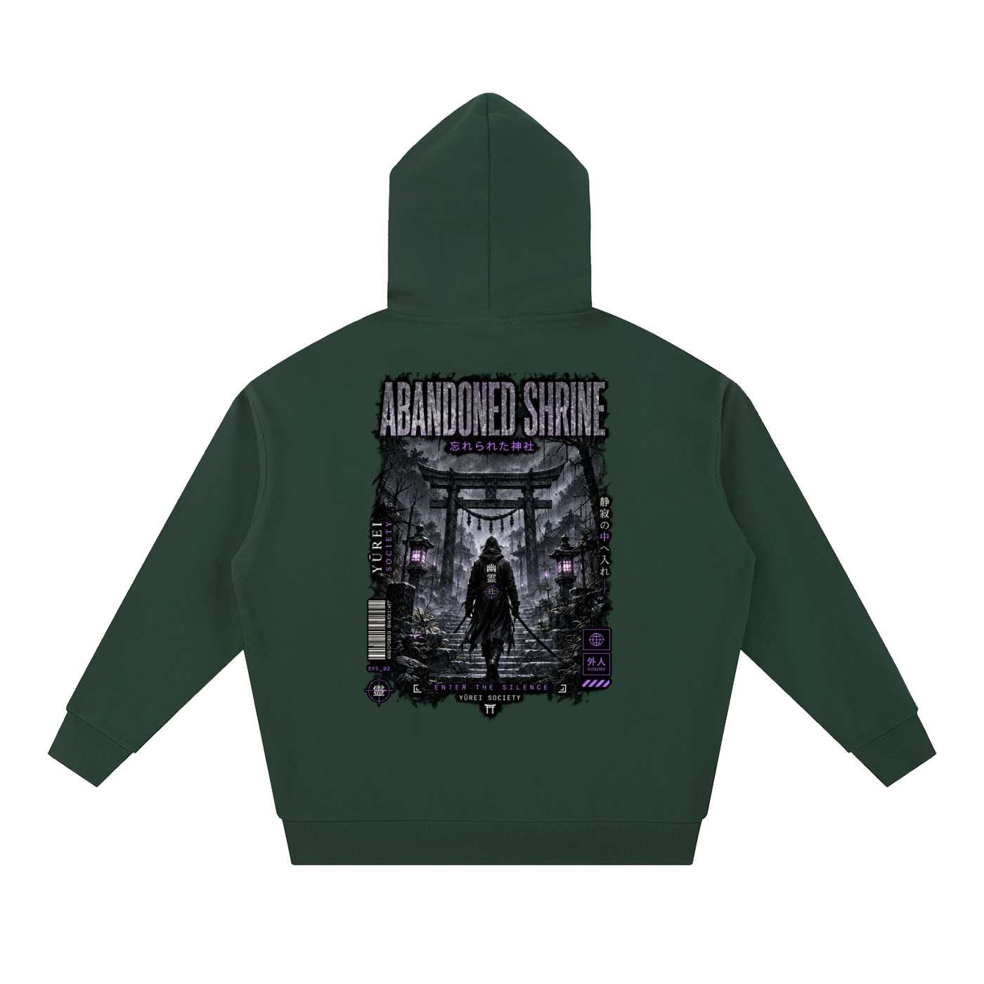 ABANDONED SHRINE OVERSIZED HOODIE — OUTSIDER COLLECTION
