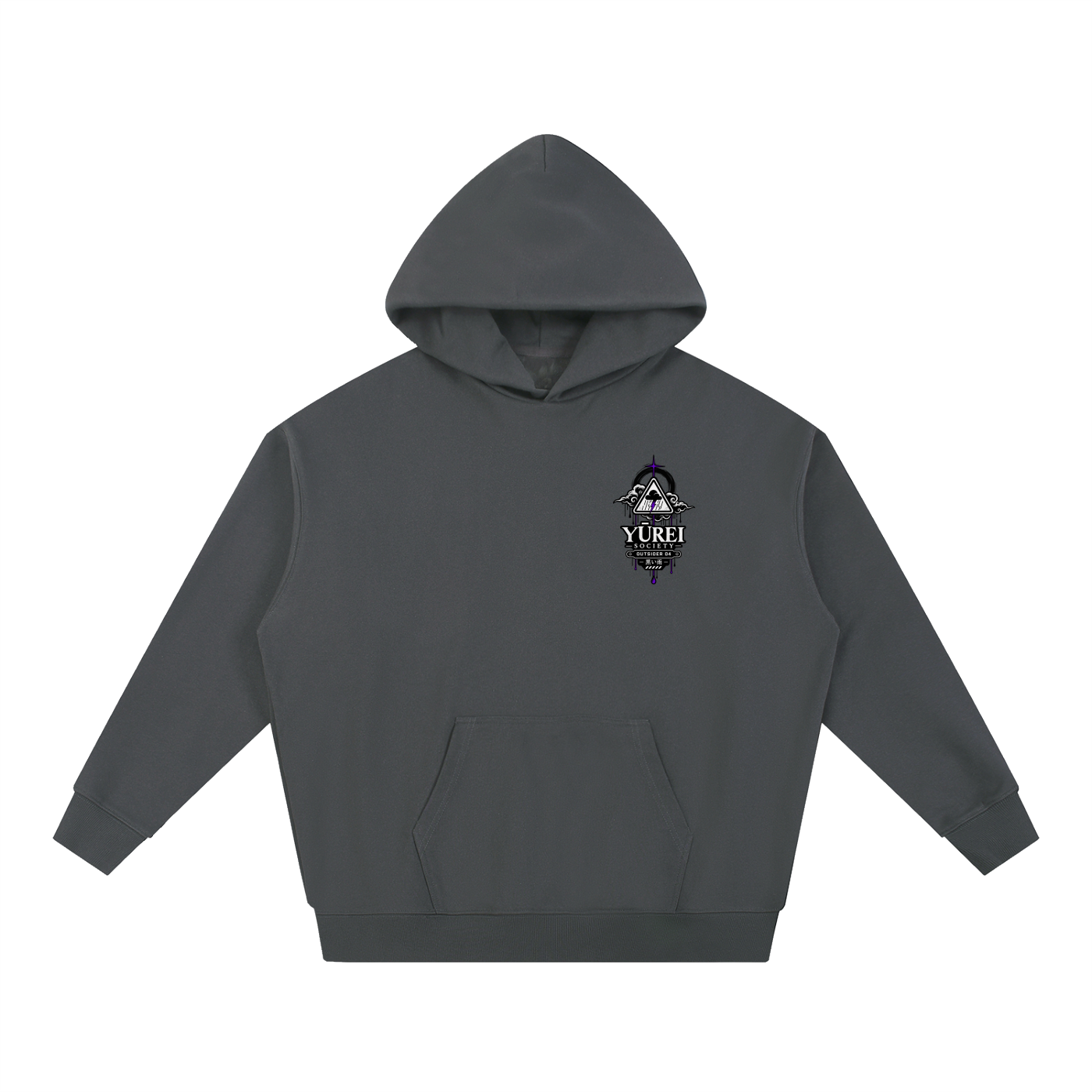 BLACK RAIN OVERSIZED HOODIE — OUTSIDER COLLECTION