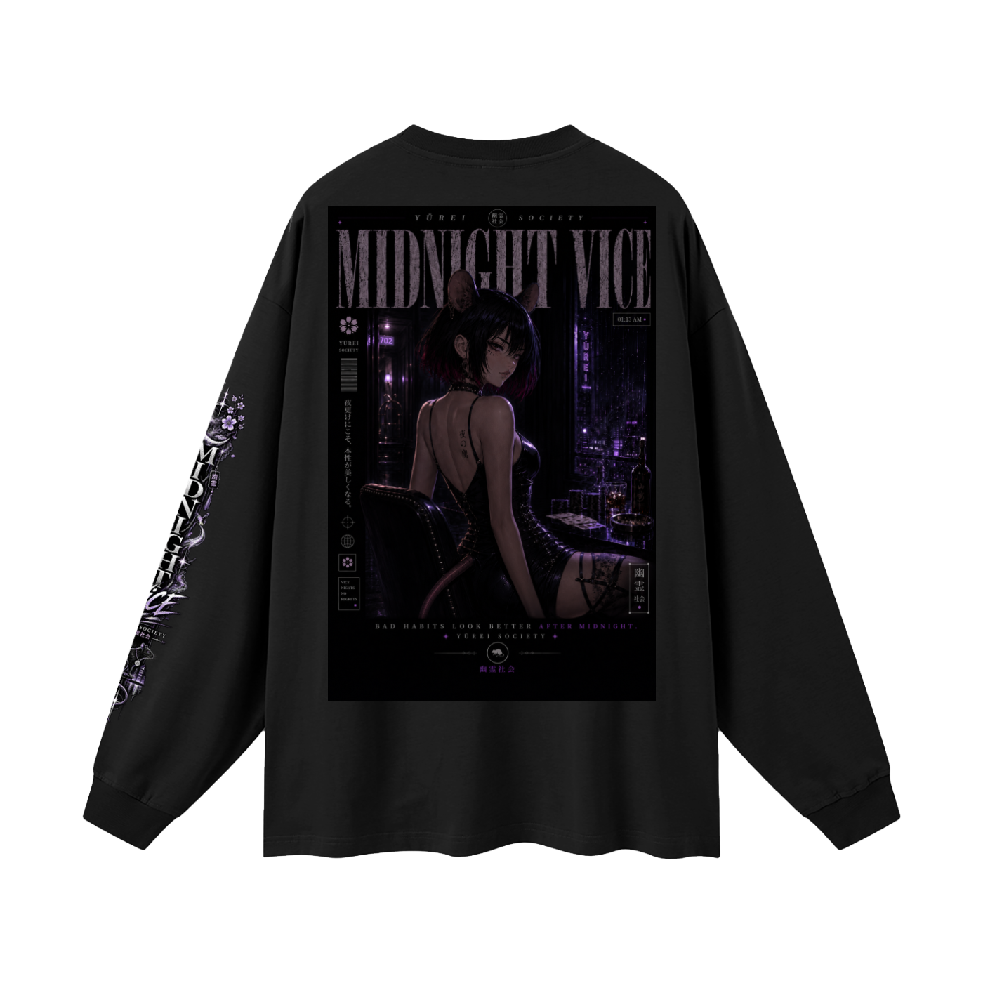MIDNIGHT VICE LONG SLEEVE — JANE DOE CAPSULE