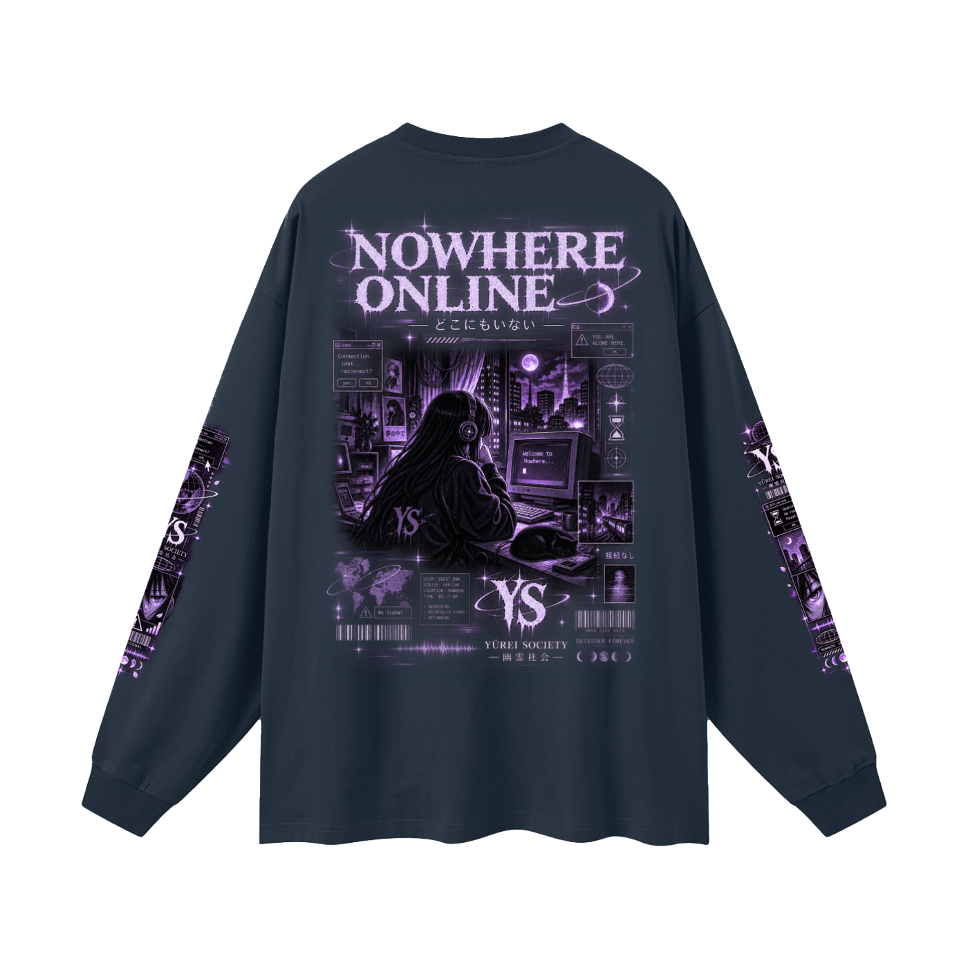 NOWHERE ONLINE OVERSIZED LONG SLEEVE — OUTSIDER COLLECTION