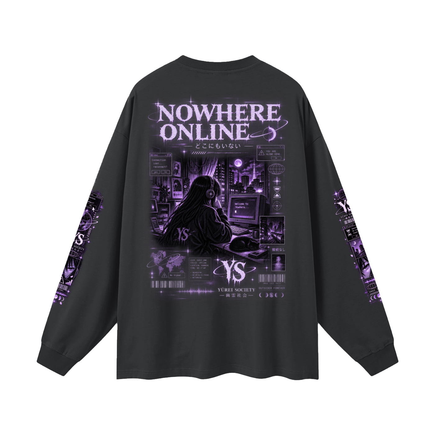 NOWHERE ONLINE OVERSIZED LONG SLEEVE — OUTSIDER COLLECTION