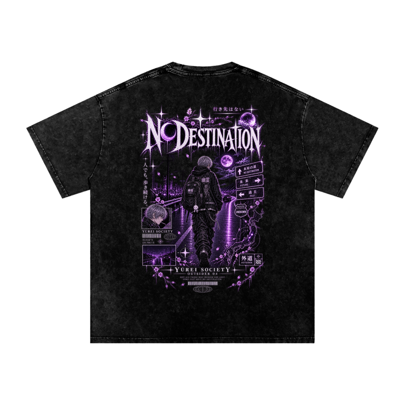 MIDNIGHT CROSSING TEE — OUTSIDER COLLECTION