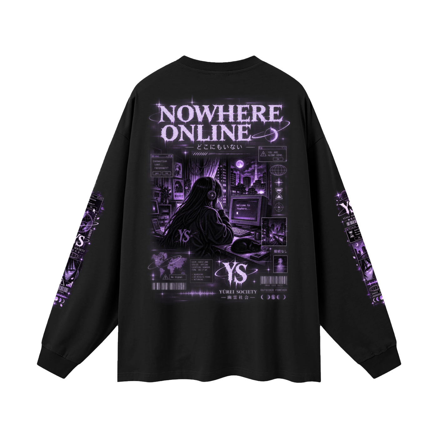 NOWHERE ONLINE OVERSIZED LONG SLEEVE — OUTSIDER COLLECTION