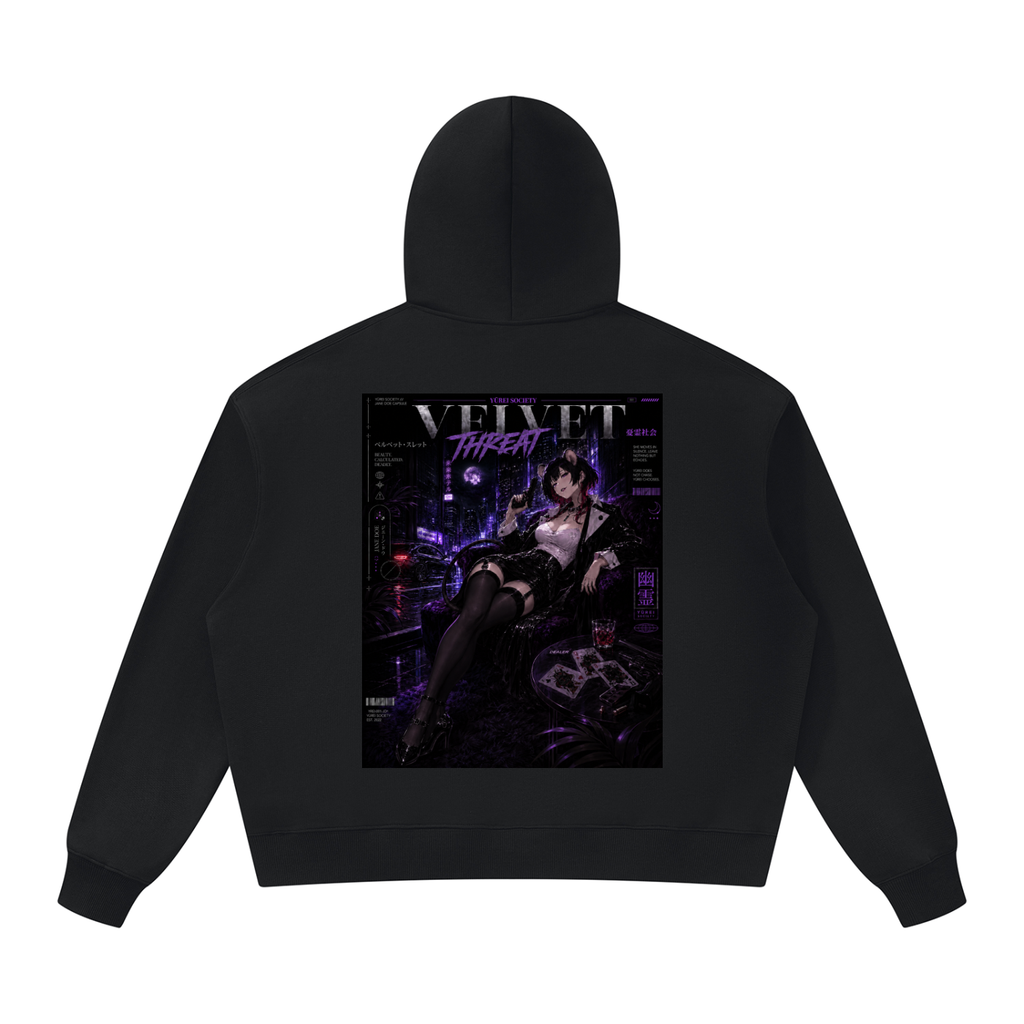 VELVET THREAT HOODIE — JANE DOE CAPSULE