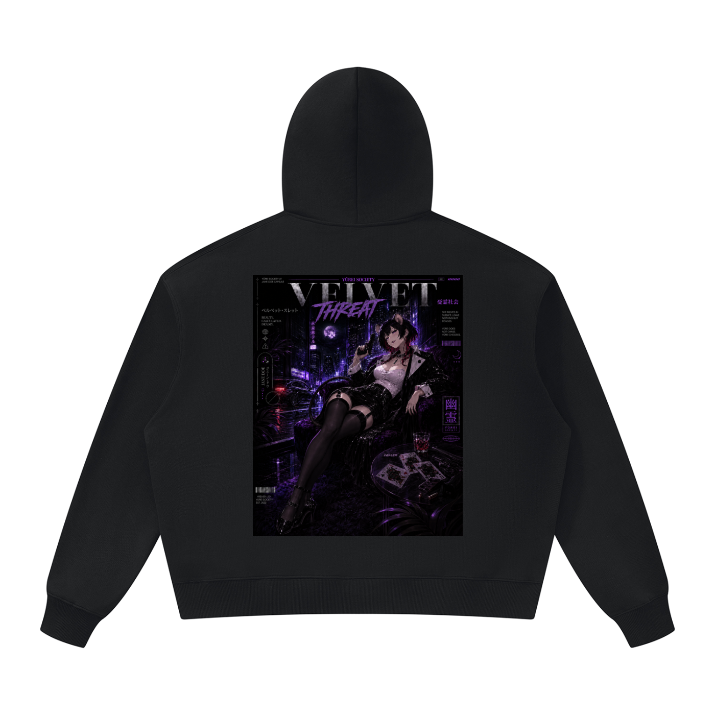 VELVET THREAT HOODIE — JANE DOE CAPSULE