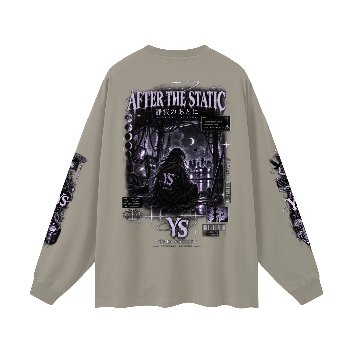 AFTER THE STATIC OVERSIZED LONG SLEEVE — OUTSIDER COLLECTION