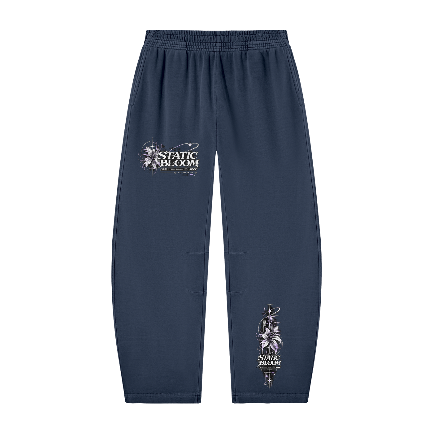 STATIC BLOOM BARREL SWEATPANTS — OUTSIDER COLLECTION