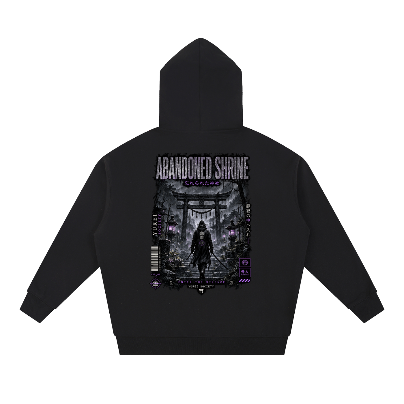 ABANDONED SHRINE OVERSIZED HOODIE — OUTSIDER COLLECTION