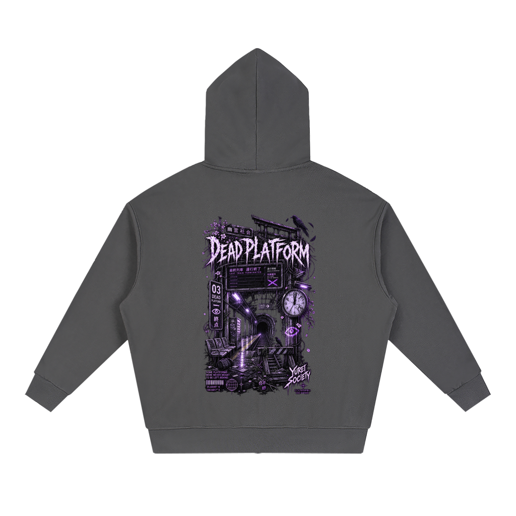 DEAD PLATFORM ZIP-UP HOODIE — OUTSIDER COLLECTION
