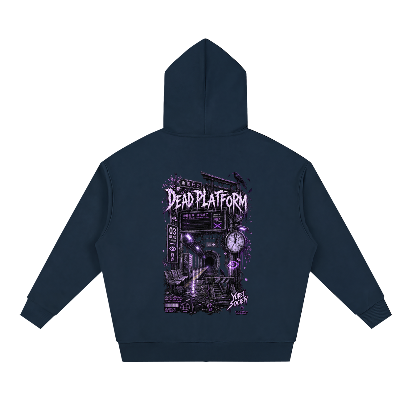 DEAD PLATFORM ZIP-UP HOODIE — OUTSIDER COLLECTION