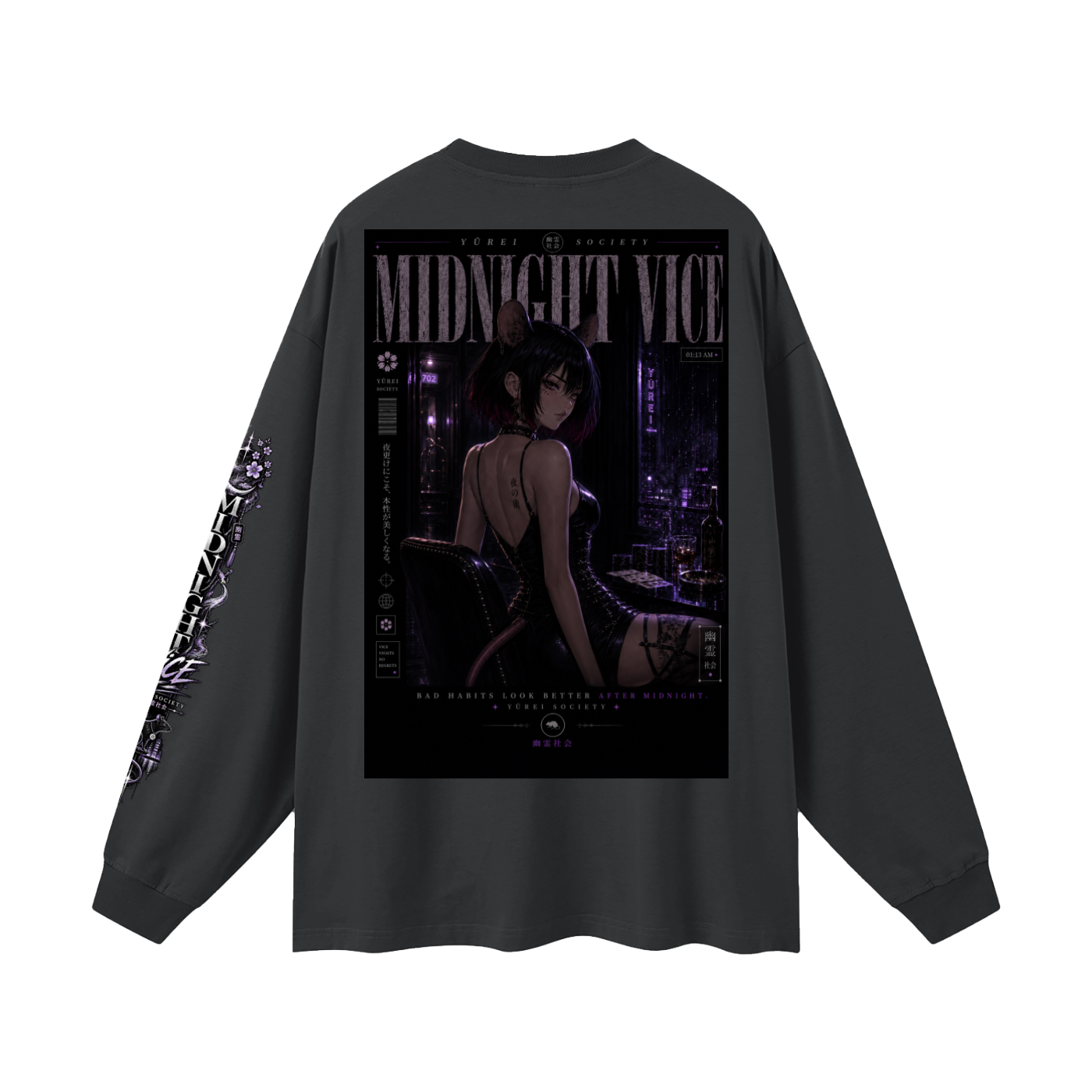 MIDNIGHT VICE LONG SLEEVE — JANE DOE CAPSULE