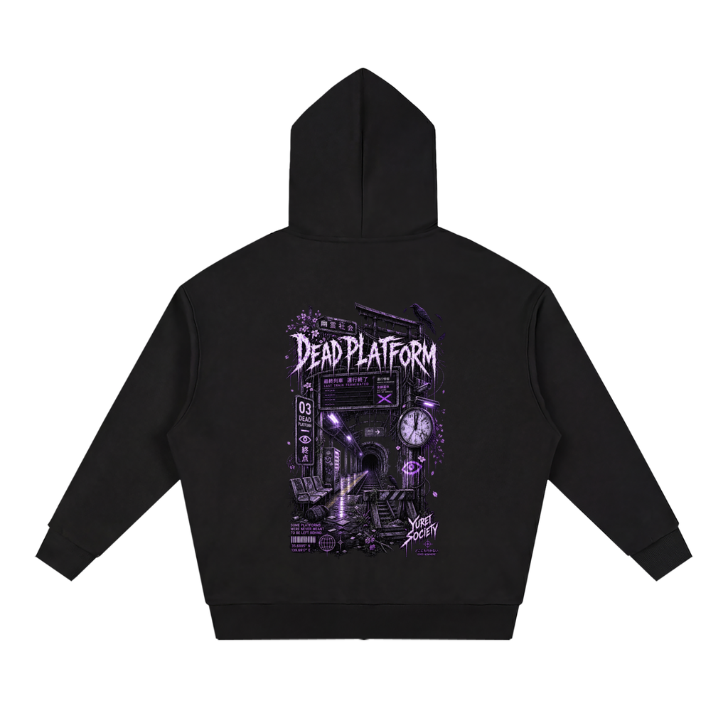 DEAD PLATFORM ZIP-UP HOODIE — OUTSIDER COLLECTION