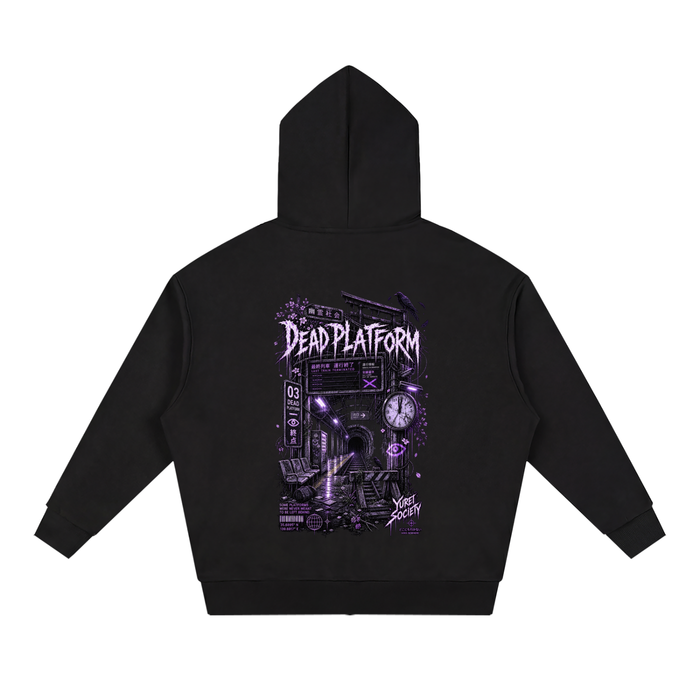 DEAD PLATFORM ZIP-UP HOODIE — OUTSIDER COLLECTION