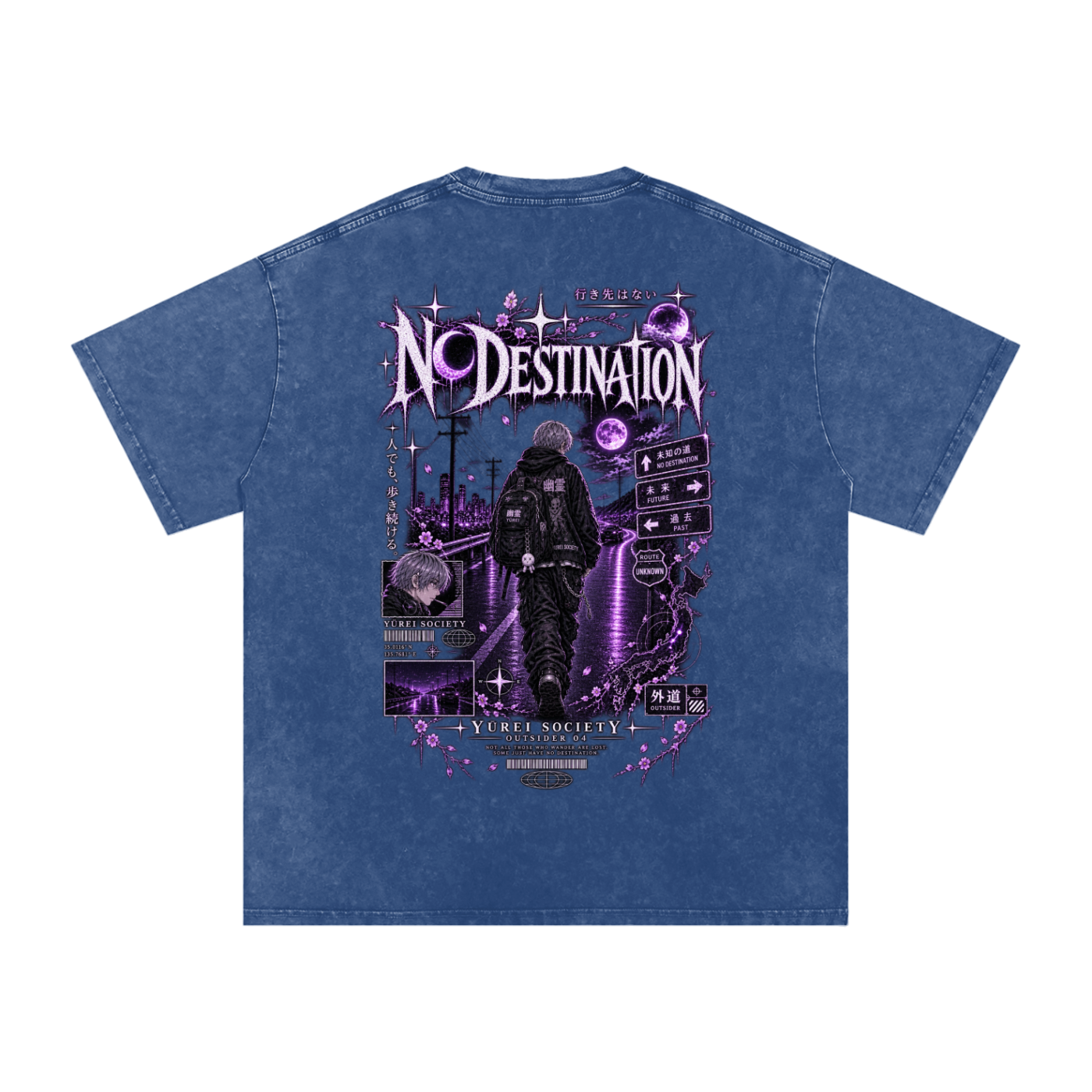 MIDNIGHT CROSSING TEE — OUTSIDER COLLECTION