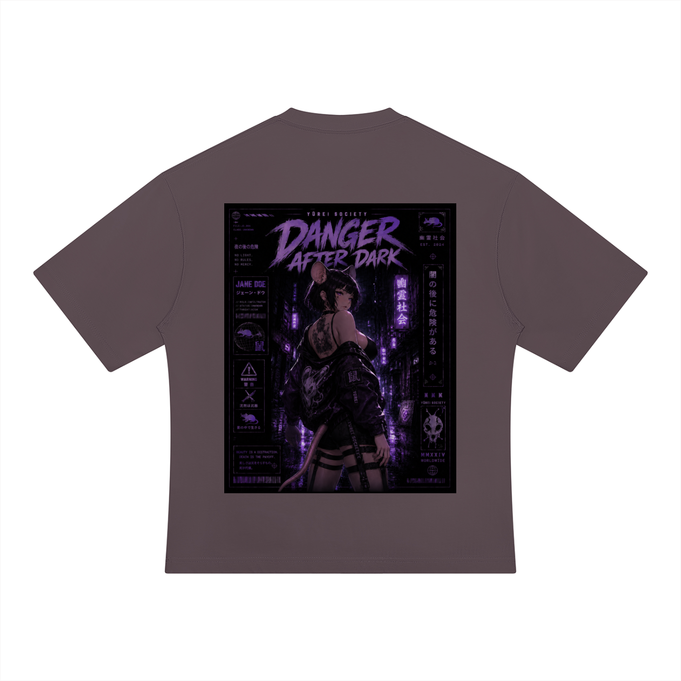 DANGER AFTER DARK TEE — JANE DOE CAPSULE