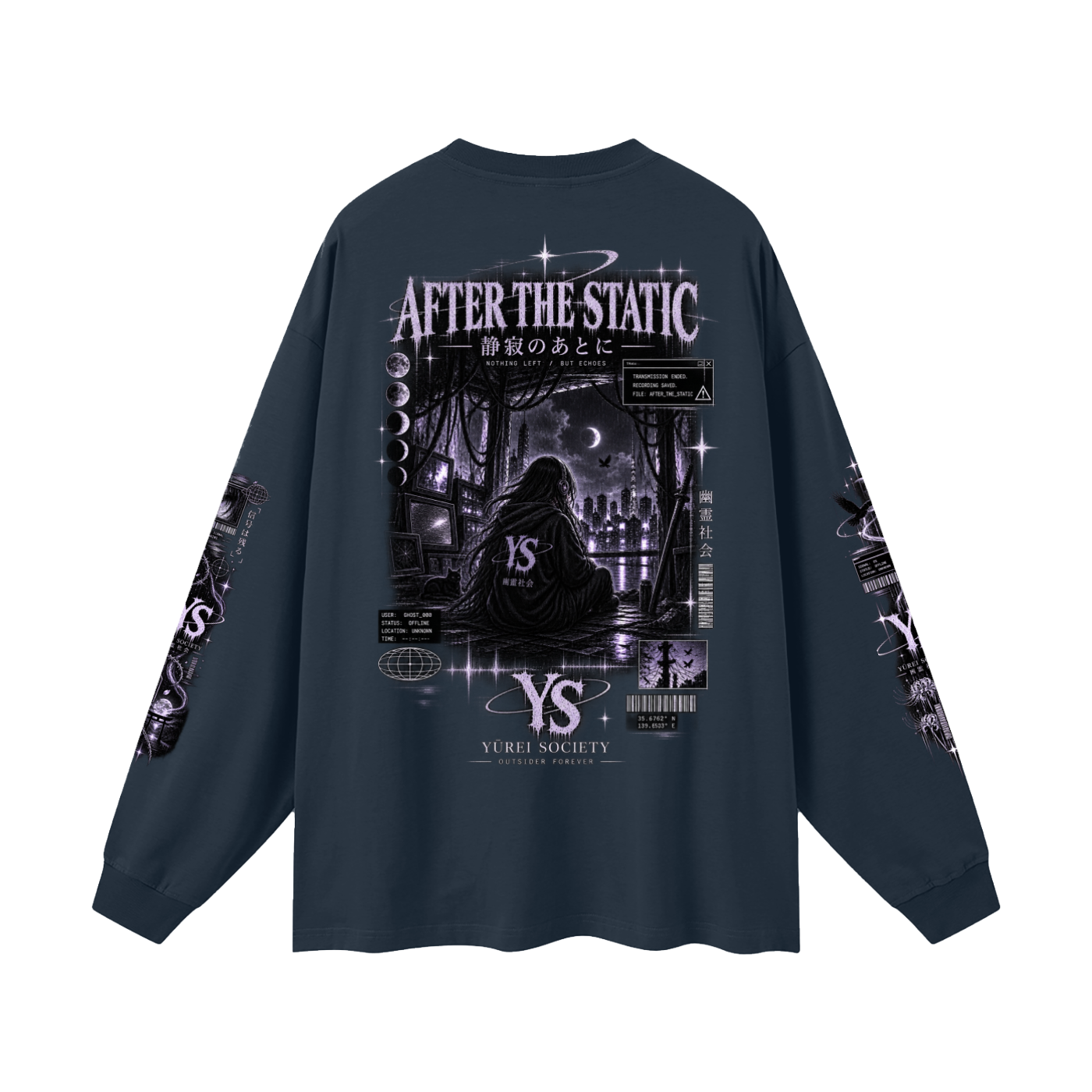 AFTER THE STATIC OVERSIZED LONG SLEEVE — OUTSIDER COLLECTION