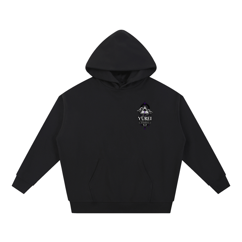 BLACK RAIN OVERSIZED HOODIE — OUTSIDER COLLECTION