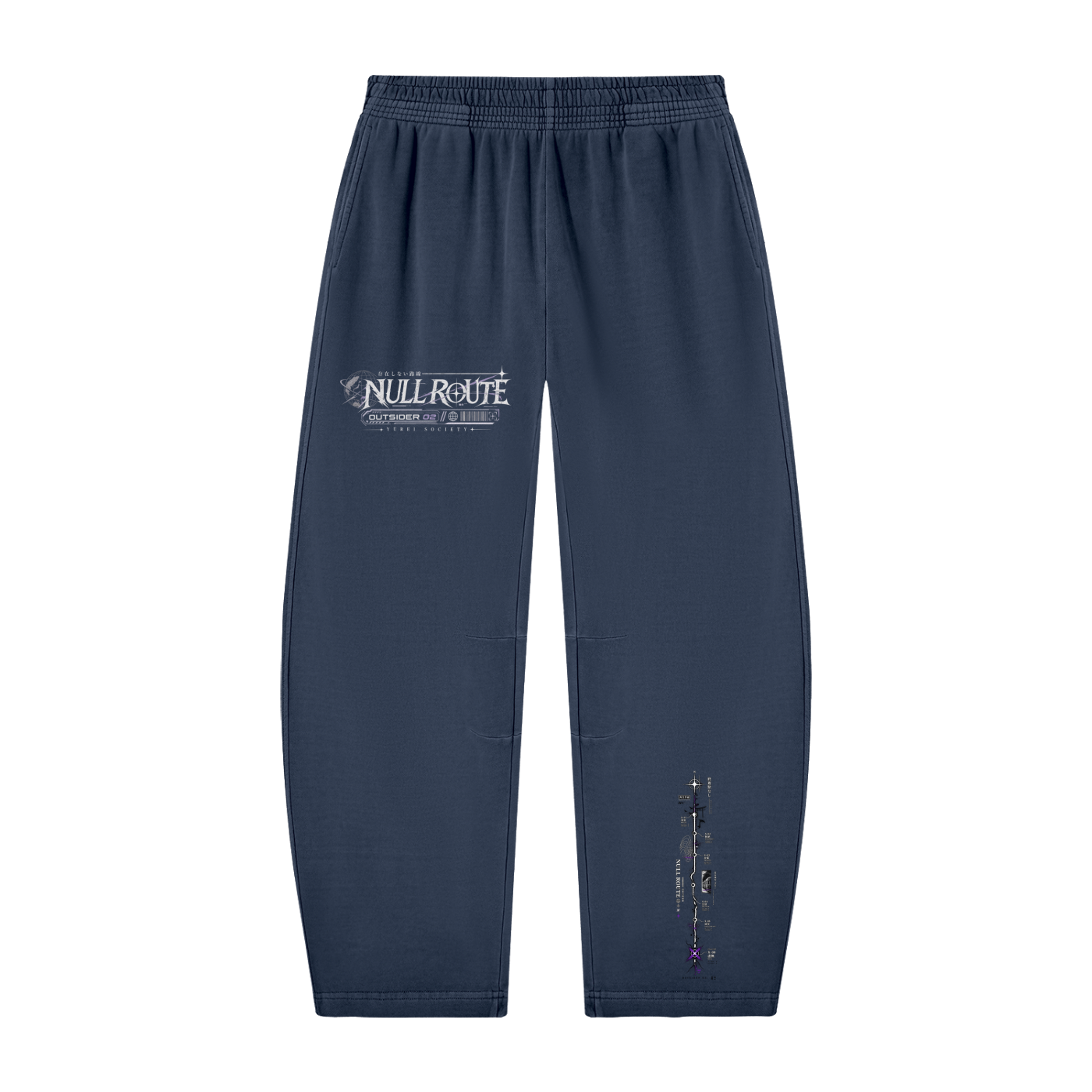 NULL ROUTE BARREL SWEATPANTS — OUTSIDER COLLECTION