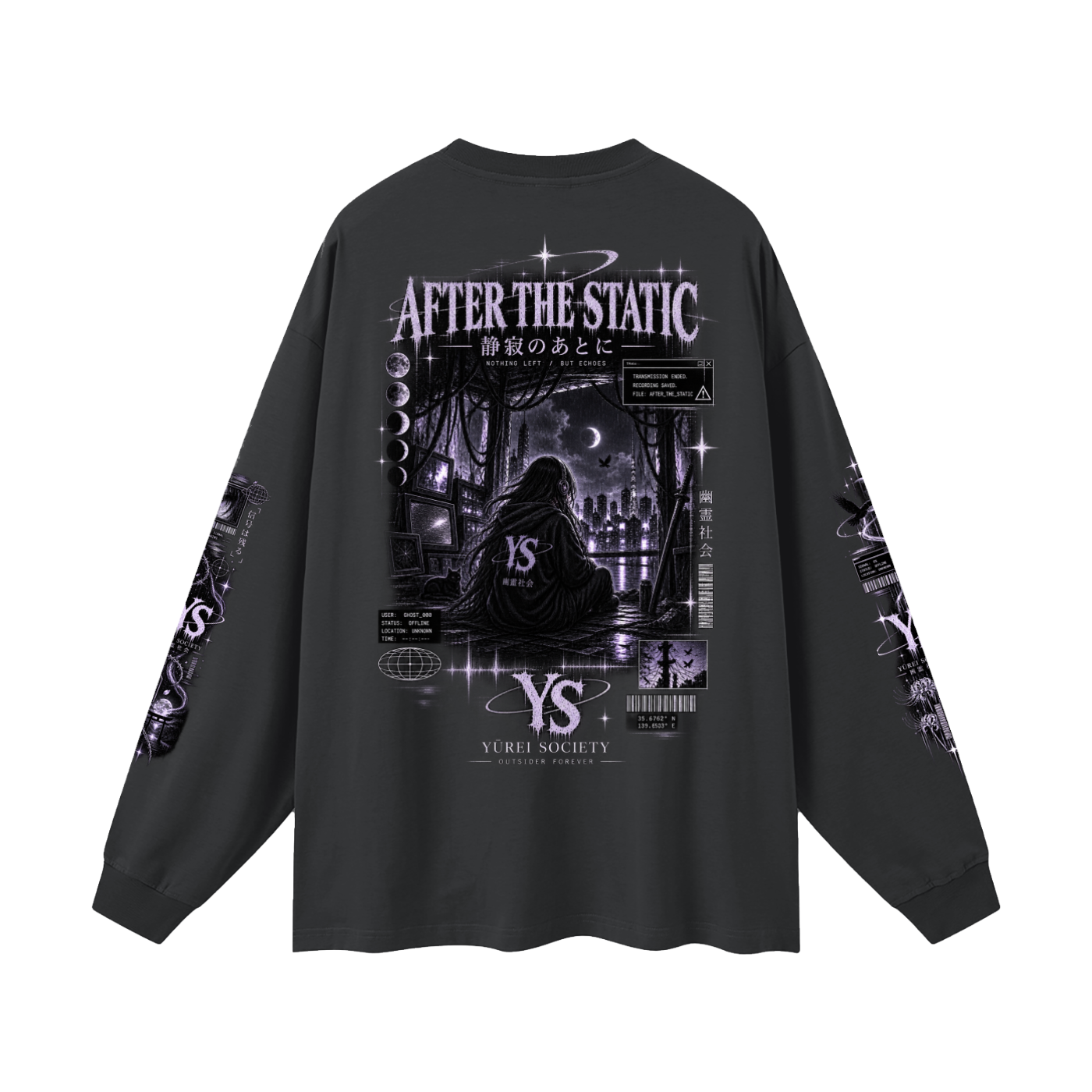 AFTER THE STATIC OVERSIZED LONG SLEEVE — OUTSIDER COLLECTION