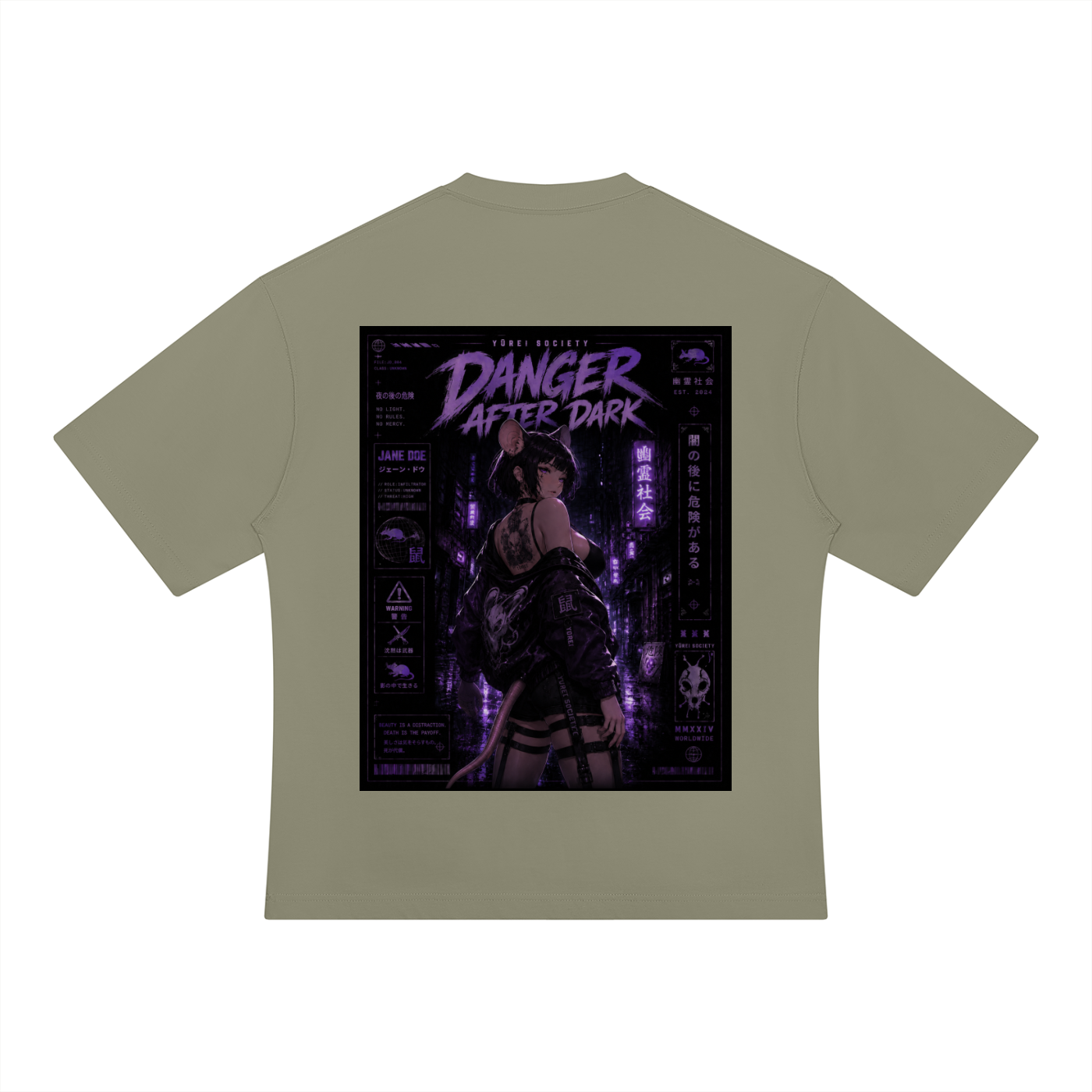 DANGER AFTER DARK TEE — JANE DOE CAPSULE