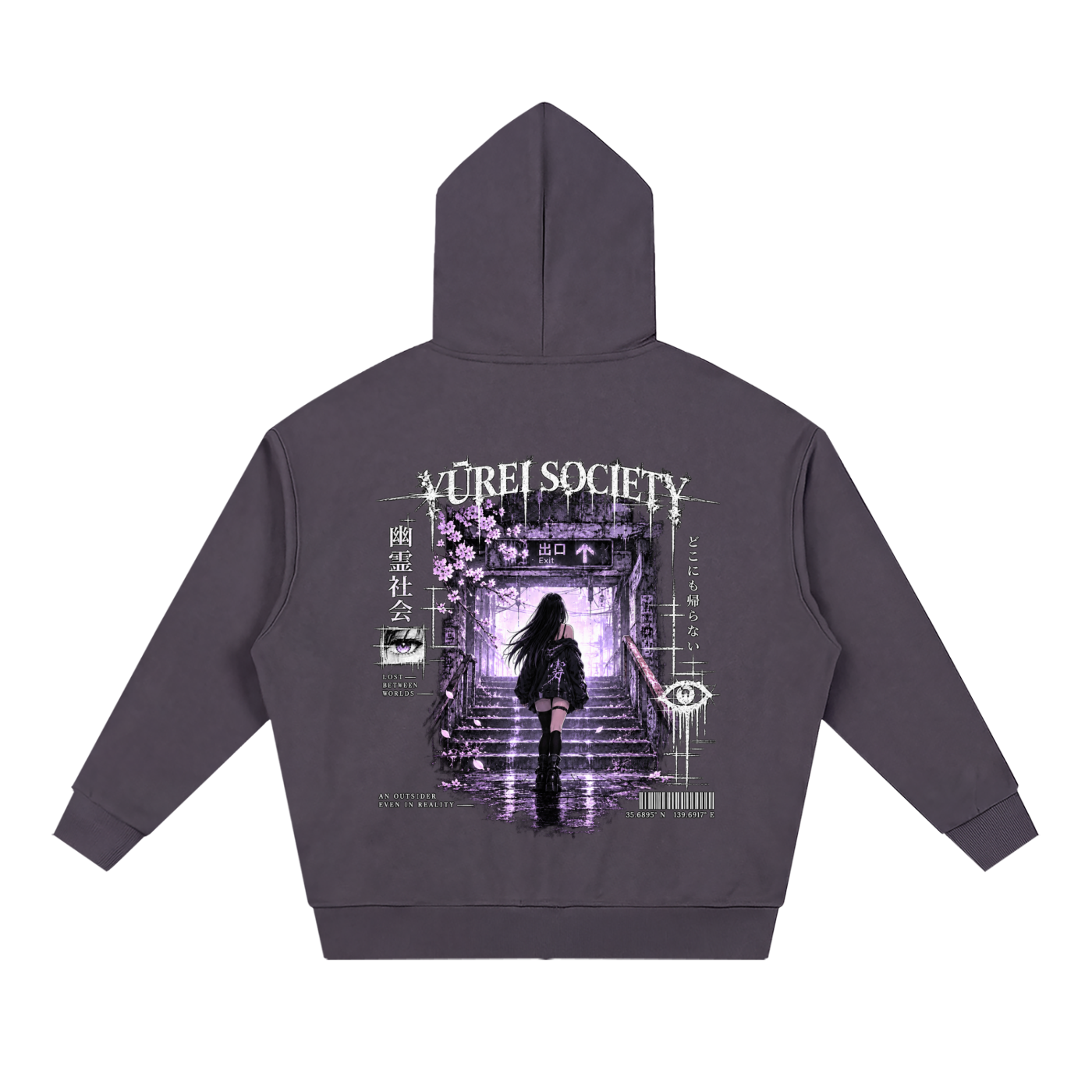 EXIT UNKNOWN ZIP-UP HOODIE — OUTSIDER 05