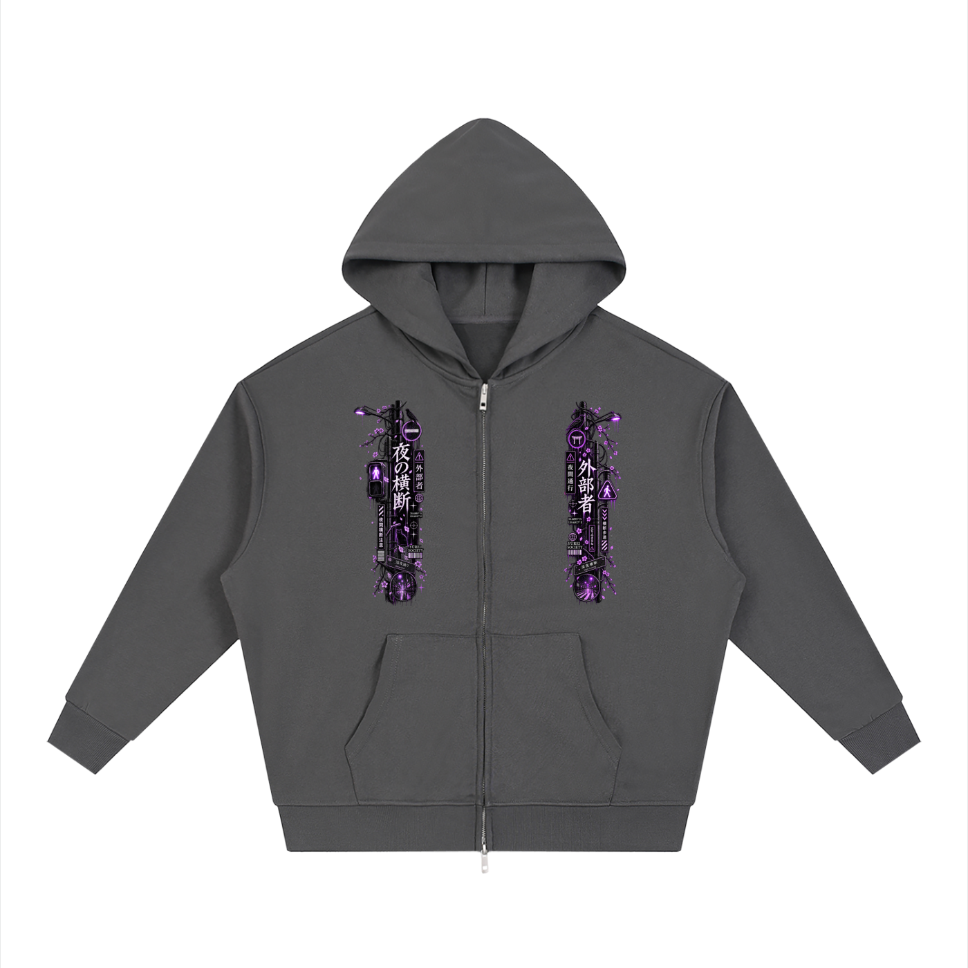 NIGHT CROSSING ZIP-UP HOODIE — OUTSIDER COLLECTION