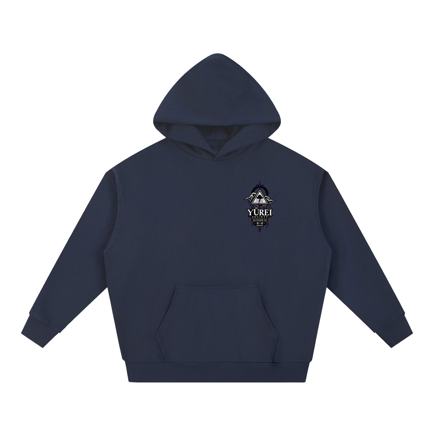 BLACK RAIN OVERSIZED HOODIE — OUTSIDER COLLECTION